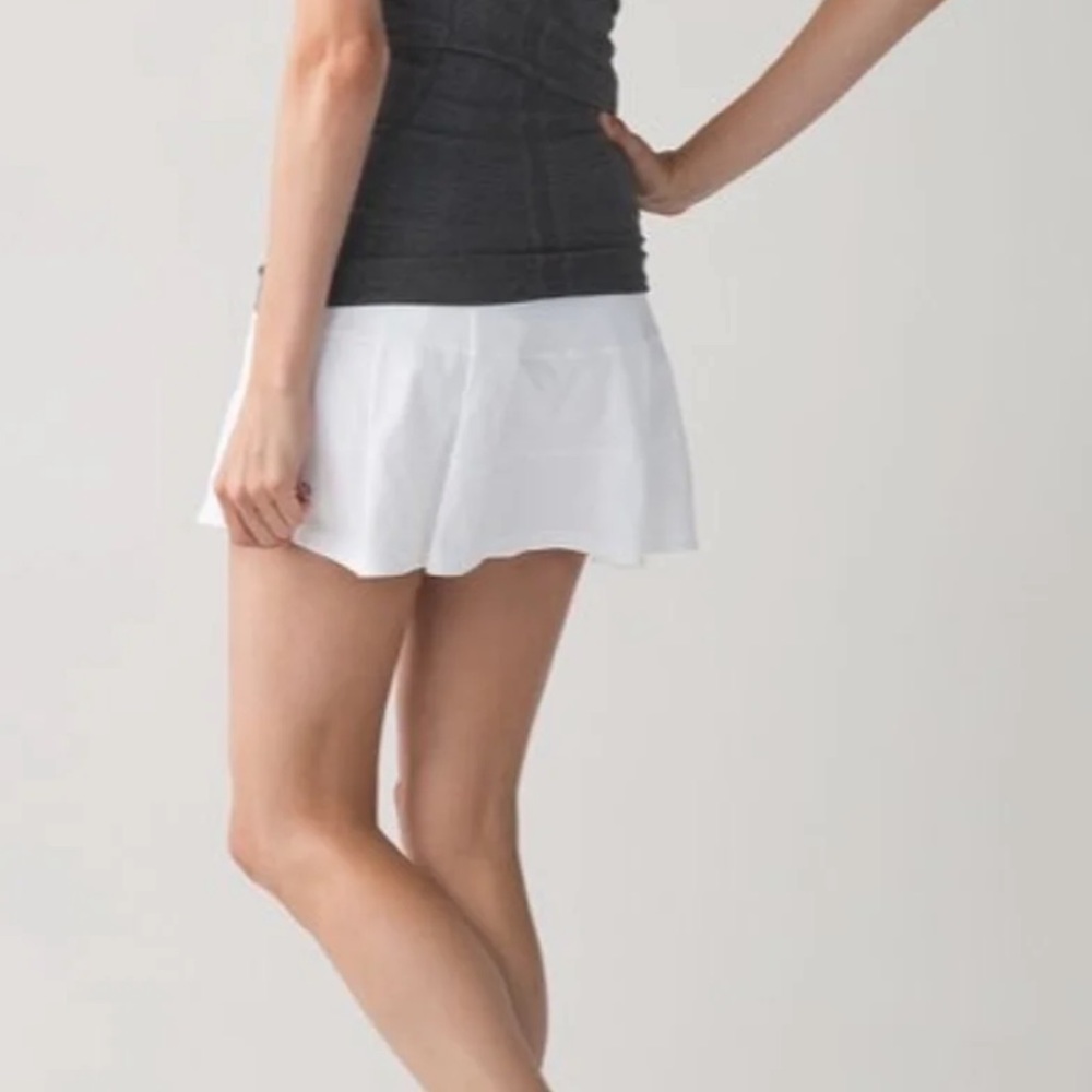 Lululemon Pace Rival White Skirt, 8